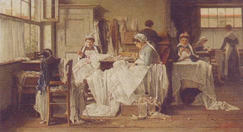 victor ravet 1887le merlettaie